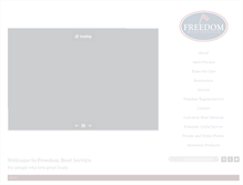 Tablet Screenshot of freedomboatservice.com